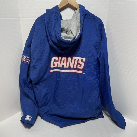 STARTER Other - Vintage New York Giants Full Zip Starter Jacket, Large, Blue, Pro Line Hooded